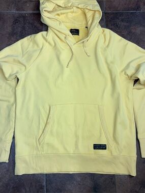 Todd Snyder Pale Yellow Pullover Hoodie
